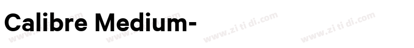 Calibre Medium字体转换